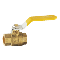 Изображение Кран шаровой 1/2 в/в - ручка Lemen газовый латунный LEMEN (арт. CB301-1/2FF)
