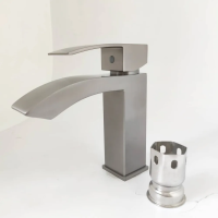 Смеситель для раковины Lemen однорычажный графит нержавейка LEMEN (арт. G11312H1)