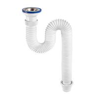 Изображение Сифон гофрированный "Элит" с нерж. чашкой Ø70мм, L800мм (1'1/2-Ø40/50) Виркэн (арт. 30980631)
