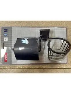 Держатель для туалетной бумаги и освежителя D-lin черный D-Lin (арт. D242222) оптом от компании Аквалига
