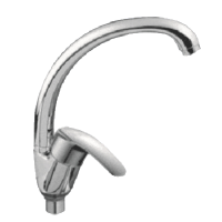 Смеситель для кухни однорычажный Rainsberg высокий излив на гайке RAINSBERG (арт. R0513F)