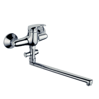 Смеситель для ванны однорычажный Lemen длинный излив латунь LEMEN (арт. LC2306)