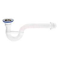 Изображение Сифон для душевого поддона гофрированный VIR с нерж. чашкой (Ø40/50) Виркэн (арт. 30980321)
