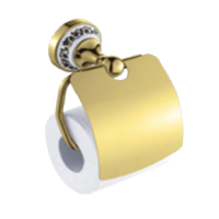 Изображение Бумагодержатель белая эмаль/золото OUTE (арт. TG2005)
