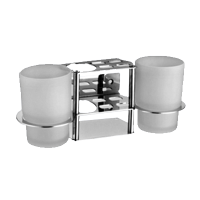 Изображение Держатель стакана и зубных щеток двойной OUTE (арт. TW12)
