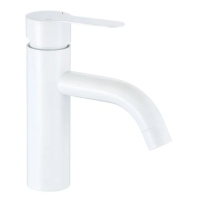 Смеситель для раковины однорычажный Fmark белый на гайке Fmark (арт. FS8201W)