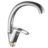 Смеситель для кухни однорычажный Fashun высокий излив латунь FASHUN (арт. A4113-2)