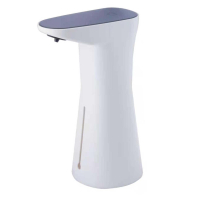 Изображение Диспансер для пены/жидкого мыла с USB подзарядкой пластик белый с синей верхней панелью FASHUN (арт. A410-8)
