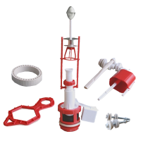 Изображение Арматура для бачка с металлезированным штоком с боковой подводкой РБМ (арт. АС5.1М)
