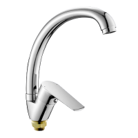 Смеситель для кухни однорычажный Oute высокий излив на гайке латунь OUTE (арт. T20213B)