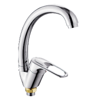 Смеситель для кухни однорычажный Lemen высокий излив на гайке LEMEN (арт. LB-91468)