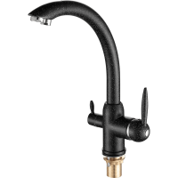 Смеситель для кухни Fashun для фильтра питьевой воды высокий излив латунь черный FASHUN (арт. A4399-7)