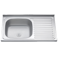 Изображение Мойка накладная 0,4мм 50х80 левая глубина 160мм Melana (арт. 5080L)
