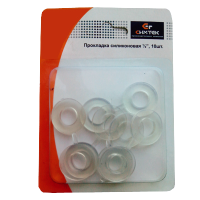 Изображение Набор из 10 силиконовых прокладок 1/2 на блистере Симтек (арт. 10-0018)

