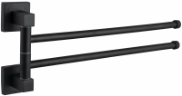 Изображение Держатель для полотенец D-lin поворотный двойной черный D-Lin (арт. D253222)
