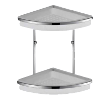 Изображение Полка в ванную 2-ярусная угловая OUTE (арт. TL13)
