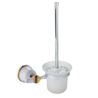 Изображение Ершик для унитаза белая эмаль/золото OUTE (арт. TG1910)
