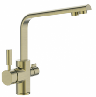 Смеситель для кухни Oute для фильтра питьевой воды высокий излив бронза латунь OUTE (арт. T61103BQ)