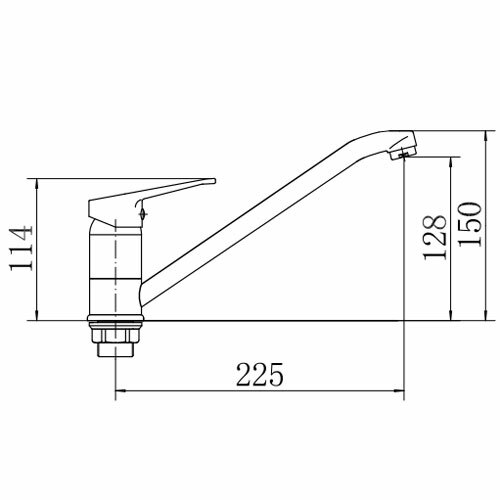 Смеситель для кухни однорычажный Fashun латунь FASHUN (арт. A4913)