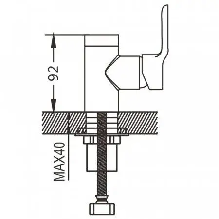 Корпус для смесителя для кухни однорычажного Shevanik латунь SHEVANIK (арт. S243)
