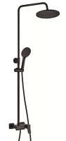 Смеситель с душевой стойкой Oute чёрный латунь OUTE (арт. T9164H)