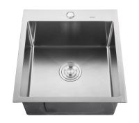Изображение Мойка врезная 3,0мм Feinise 44х44 сатин глубина 200мм в комплекте коландер раздвижной FEINISE (арт. CS4444)
