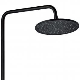 Смеситель с душевой стойкой Oute чёрный латунь OUTE (арт. T9164H)