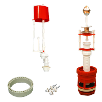 Изображение Арматура для бачка с металлезированным штоком с нижней подводкой РБМ (арт. АС6.1М)
