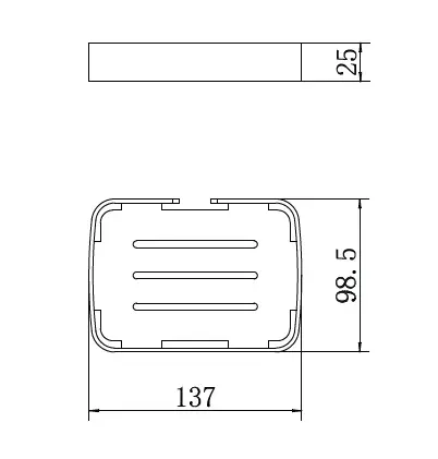 Полка в ванную 1-ярусная чёрная FASHUN (арт. A7331-7) оптом от компании Аквалига
