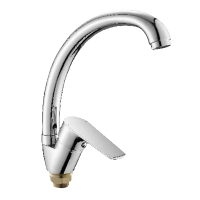 Смеситель для кухни однорычажный Rainsberg высокий излив на гайке RAINSBERG (арт. R2013F)