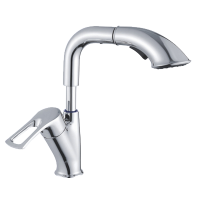 Смеситель для кухни однорычажный Shevanik с выдвижной лейкой латунь SHEVANIK (арт. S5121)