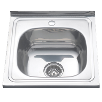 Изображение Мойка накладная 0,4мм 50х50 глубина 160мм Melana (арт. 5050)
