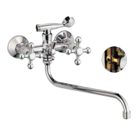 Смеситель для ванны двухвентильный Lemen длинный излив шаровой переключатель LEMEN (арт. LD-22464)