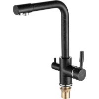 Смеситель для кухни Fashun для фильтра питьевой воды высокий излив латунь черный FASHUN (арт. A4352-7)