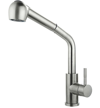 Смеситель для кухни однорычажный Fashun высокий излив нержавейка FASHUN (арт. A56009)