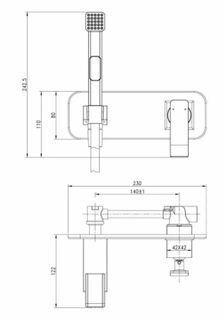Смеситель для биде D-Lin D-Lin (арт. D180202)