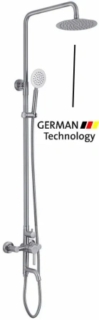 Смеситель с душевой стойкой Lemen нержавейка LEMEN (арт. LS480)