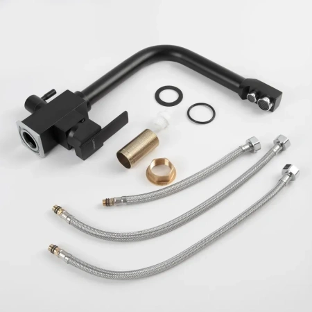 Смеситель для кухни Lemen для фильтра питьевой воды высокий излив черный LEMEN (арт. LA9178E)