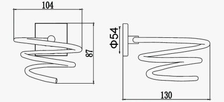 Держатель для фена D-lin настенный черный D-Lin (арт. D234222) оптом от компании Аквалига
