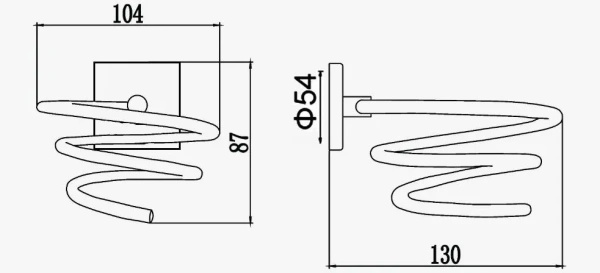 Держатель для фена D-lin настенный черный D-Lin (арт. D234222) оптом от компании Аквалига
