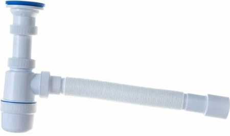 Сифон "Элит" с нерж.чаш.Ø70мм и гофротрубой L800мм (1'1/2-Ø40/50) Виркэн (арт. 30986170) оптом от компании Аквалига
