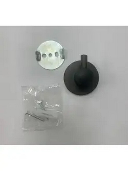 Крючок в ванную D-Lin одинарный черный латунь D-Lin (арт. D281111) оптом от компании Аквалига
