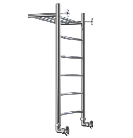 Полотенцесушитель Классика Дуга с полкой 400x1000 1' нижнее подключение  (арт. КДП40100) оптом от компании Аквалига
