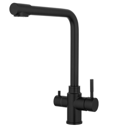 Смеситель для кухни однорычажный Fashun для фильтра питьевой воды высокий излив нержавейка черный FASHUN (арт. A54309-7)