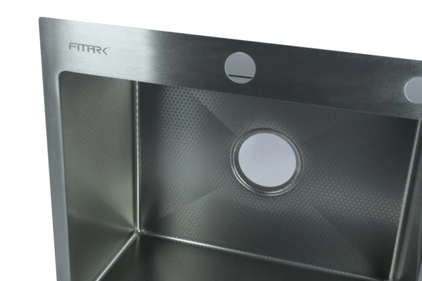 Мойка врезная 3,0мм Fmark 50х45 сатин глубина 200мм в комплекте сифон Fmark (арт. FSC5045L) оптом от компании Аквалига
