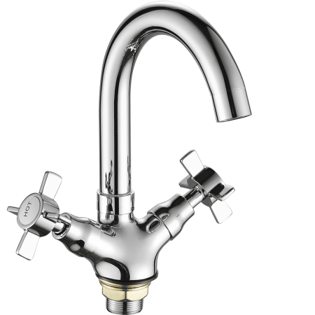 Смеситель для раковины двухвентильный Fashun латунь FASHUN (арт. A1324)