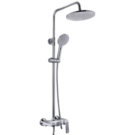 Смеситель с душевой стойкой Fashun латунь белый FASHUN (арт. A2451-8)