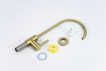 Мойка врезная 3,0мм Fmark 75х46 матовое золото графит глубина 220мм Fmark (арт. FSC002C) оптом от компании Аквалига
