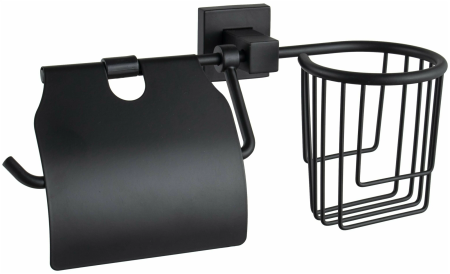 Держатель для туалетной бумаги и освежителя D-lin черный D-Lin (арт. D242222) оптом от компании Аквалига
