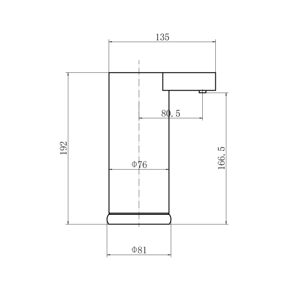 Диспансер для пены/жидкого мыла с USB подзарядкой металл чёрно-бордовый FASHUN (арт. A411-7) оптом от компании Аквалига
